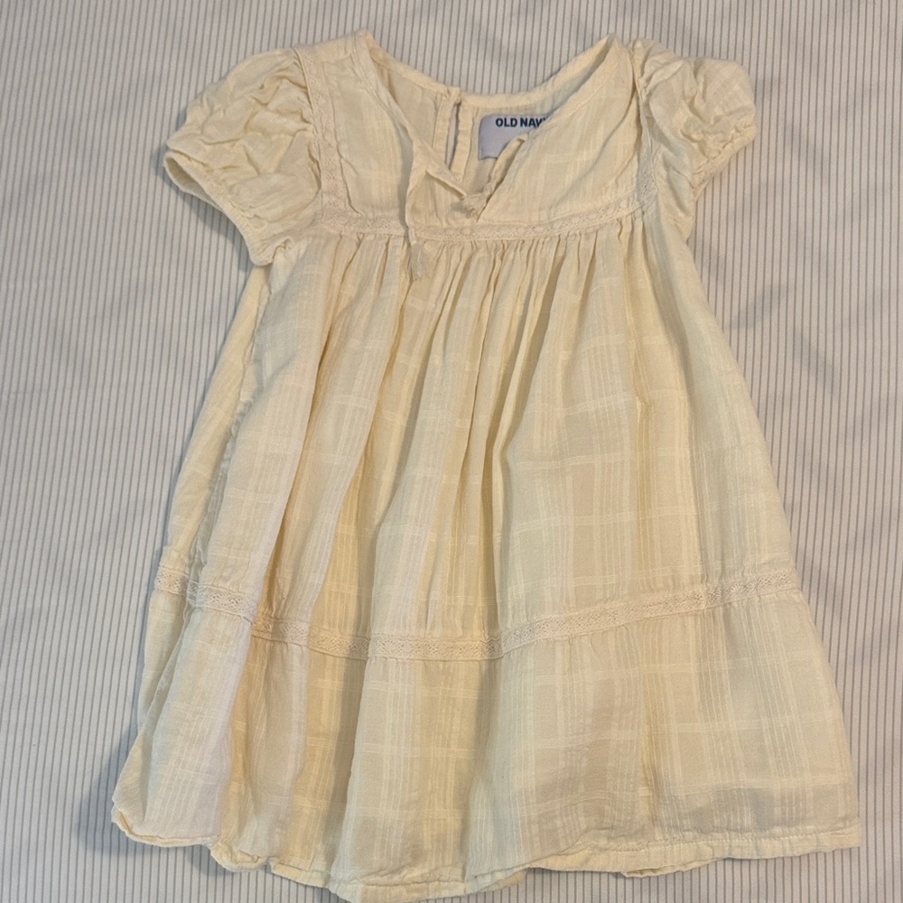 Old Navy Light Cream Kids Dress
